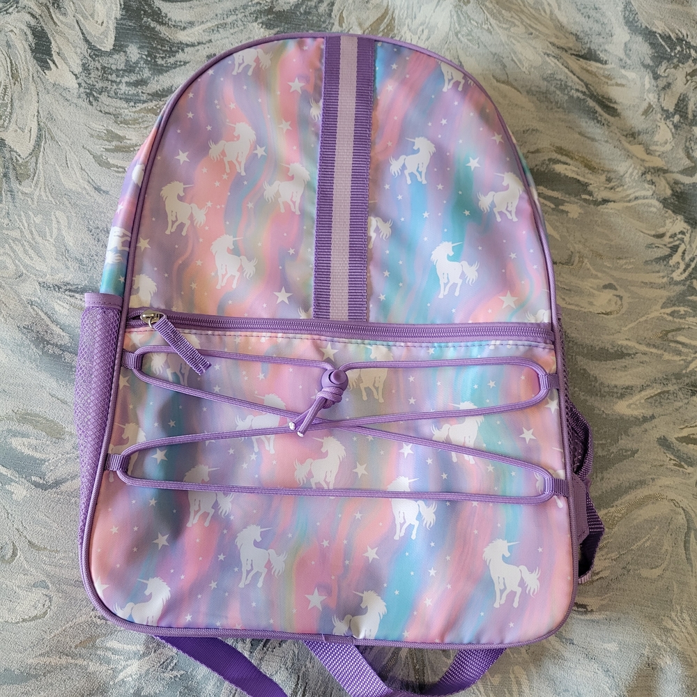 BRAND NEW Unicorn Kids Backpack - Purple and Multicolor